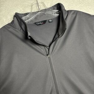 Walter Hagen Essentials Sleeveless 1/2 Zip Mock Neck Golf Vest Gray Men's XXL